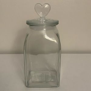 Valentines Glass Container With Heart Lid. Brand New.